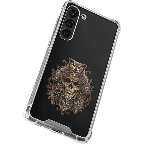 Skull and Owl by Sarah Richter Galaxy S24 FE Clear Case
